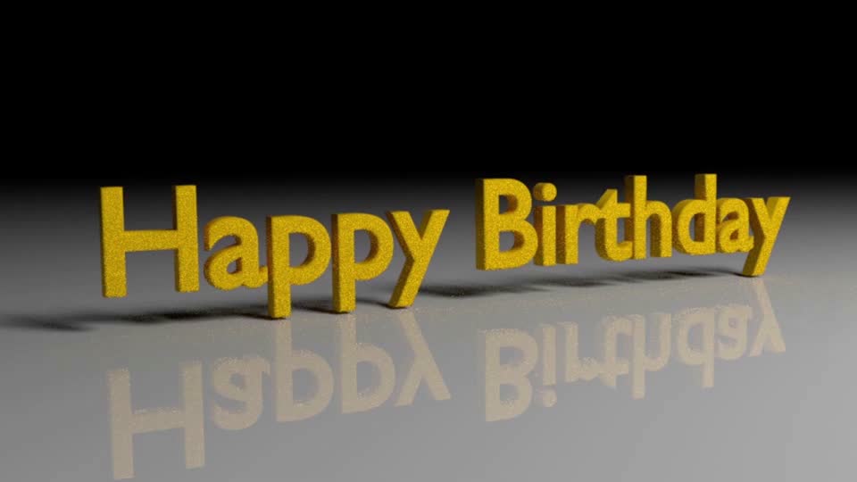 Date of birth congratulation animation