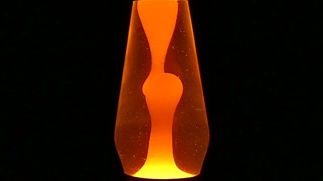 Lava lamp light orange