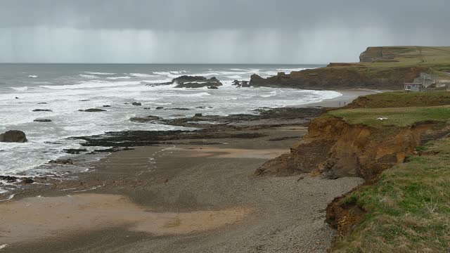 Cornwall coast surf