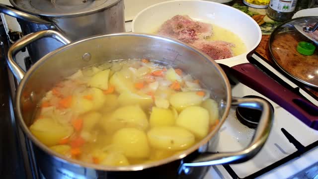Cooking lunch kitchen
