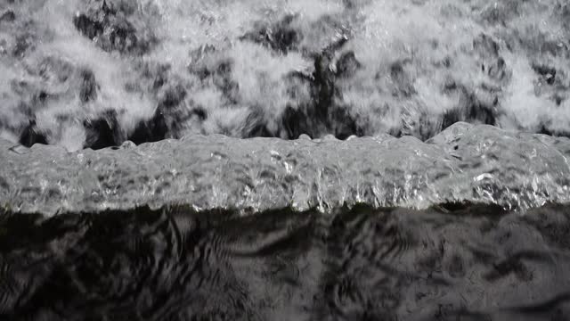 Water flow waterfall