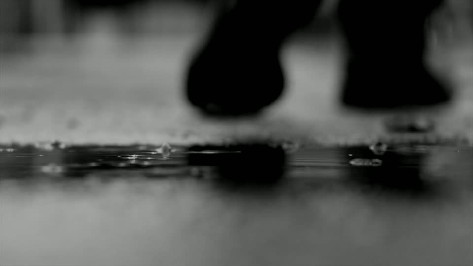 Walking away feet legs