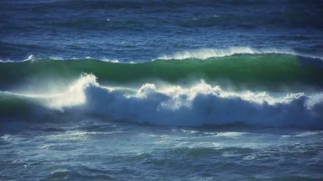 Ocean sound of waves storm