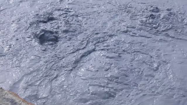 Boiling mud icelandic mud