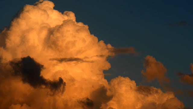 Orange clouds sunset