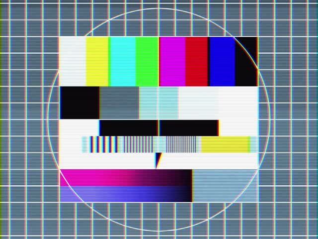 Test picture tv broadcast break
