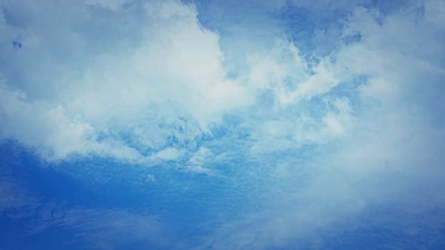 White clouds summer timelapse