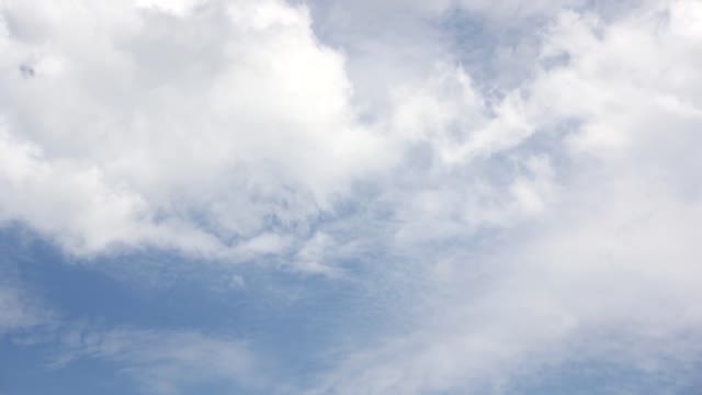 White clouds blue sky summer