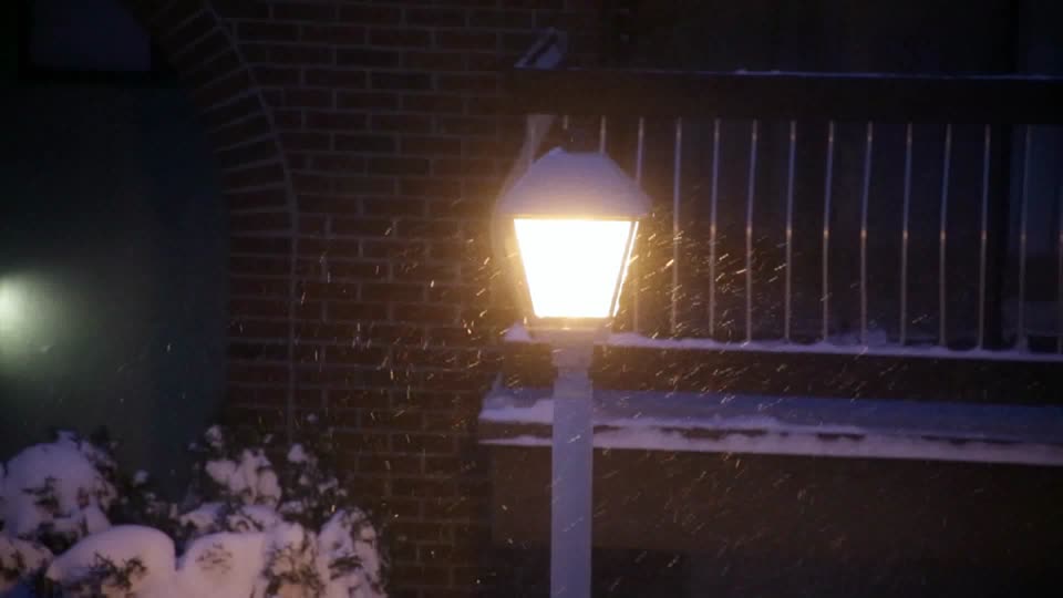 Snowing snowfall light