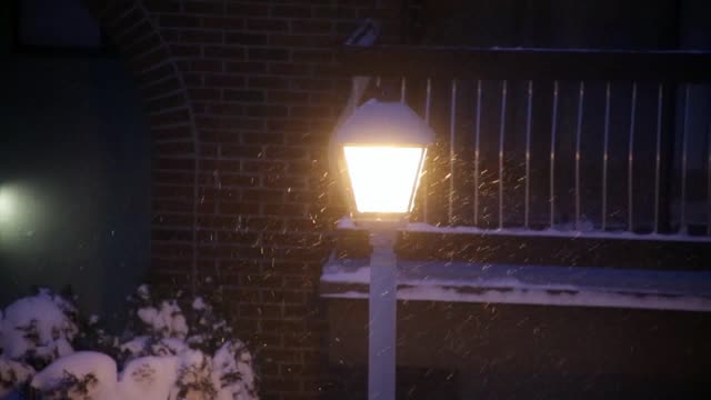 Snowing snowfall light