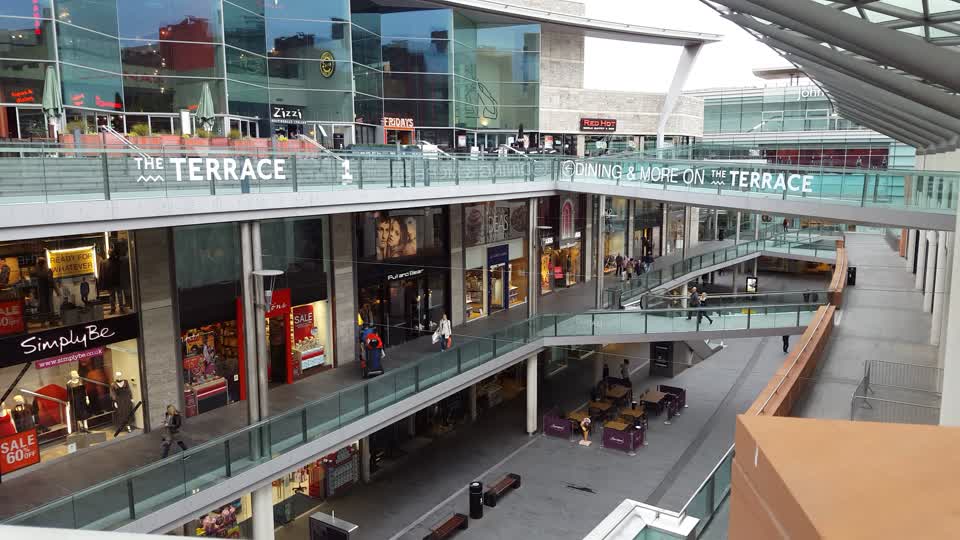 Liverpool one shopping centre mall shopping