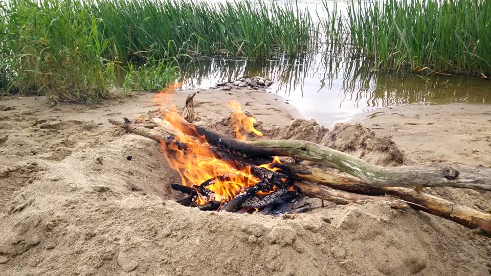 Bonfire beach campfire