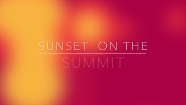 Summit sunrise mountain