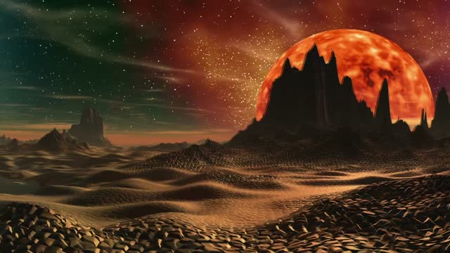 Landscape moon heaven