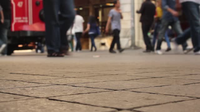 Street walking crowd