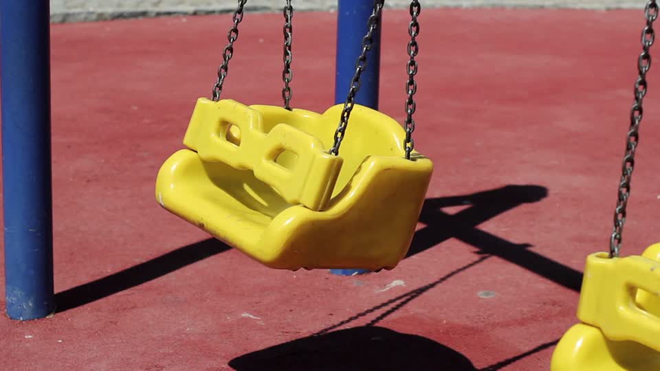 Swing playground swinging
