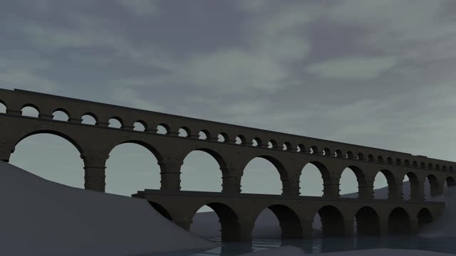 Pond du gard france aqueduct