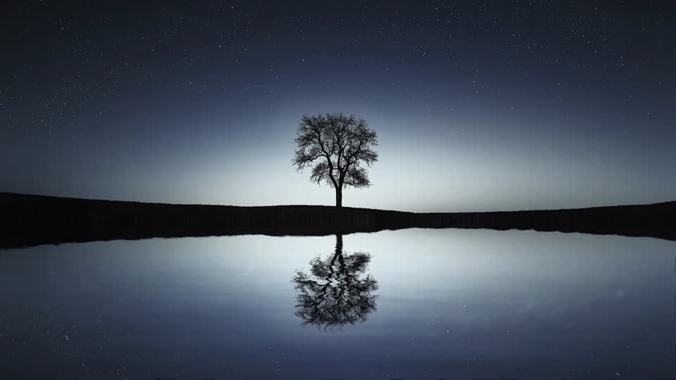 Natural landscapes lake sky