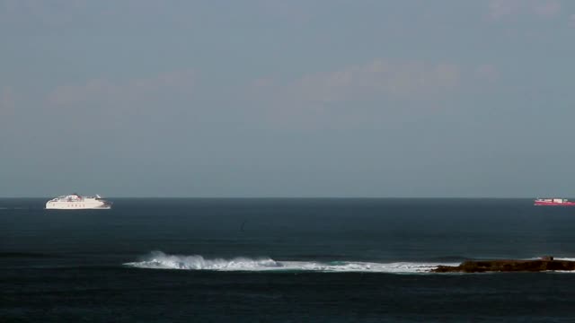 A ship sea summer
