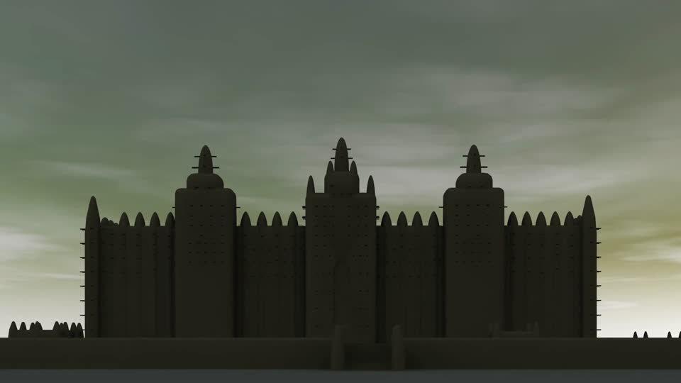 Africa temple mosque
