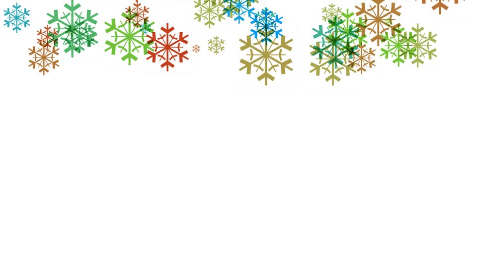 Snowflakes snowfall winter