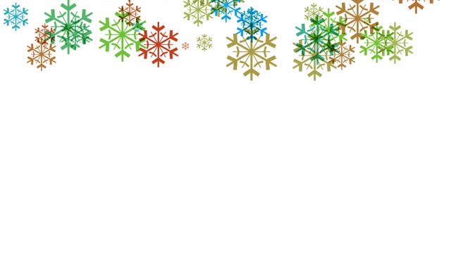 Snowflakes snowfall winter