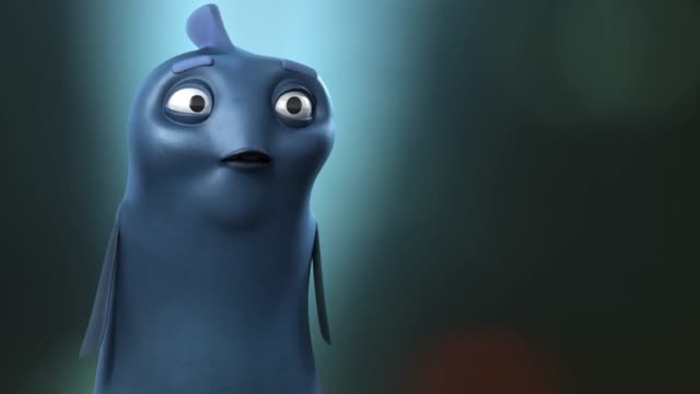 Comic figure fish cartoon