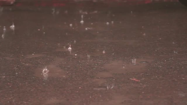 Rain street wet