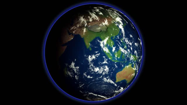 Earth globe country