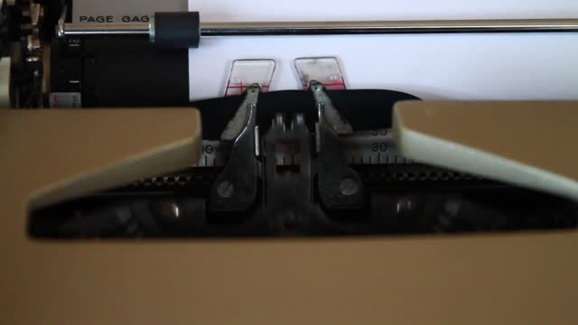 Typewriter typing writing