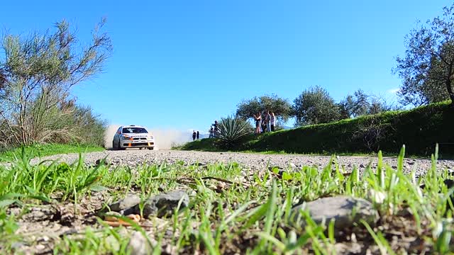 Rallye car race rally