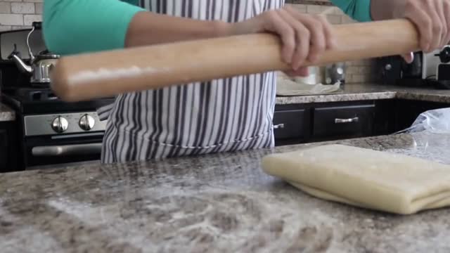 Croissants baking kitchen