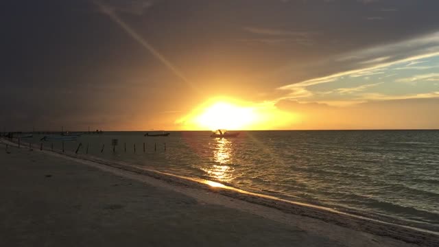 Sunset ocean sea