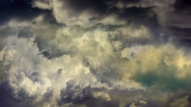 Clouds fly up