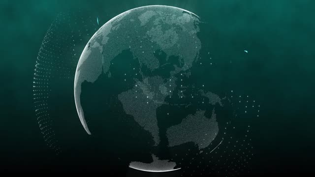 Earth globe rotate