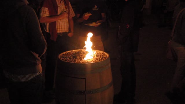 Fire flames barrel
