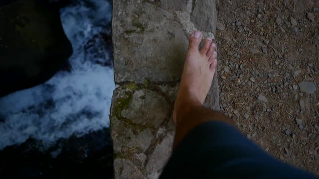 Feet balance walking