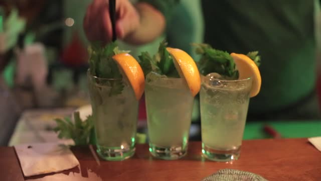 Cocktails bar drinks