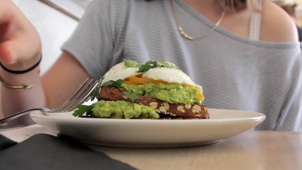 Hamburger eggs food