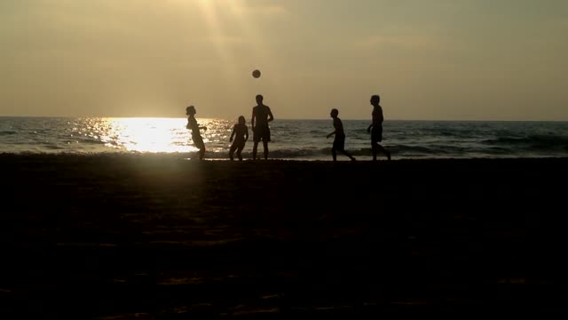 Beach volleyball summer