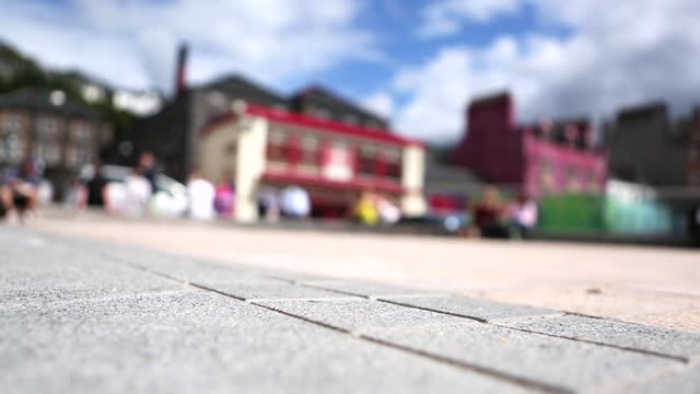 Sidewalk city people