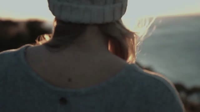 Girl woman coast
