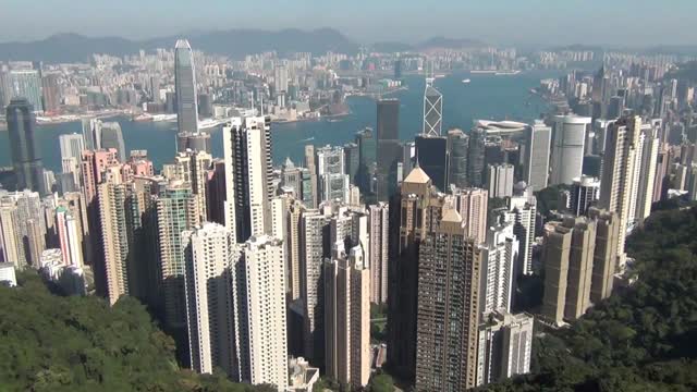 City skyscrapers hong kong