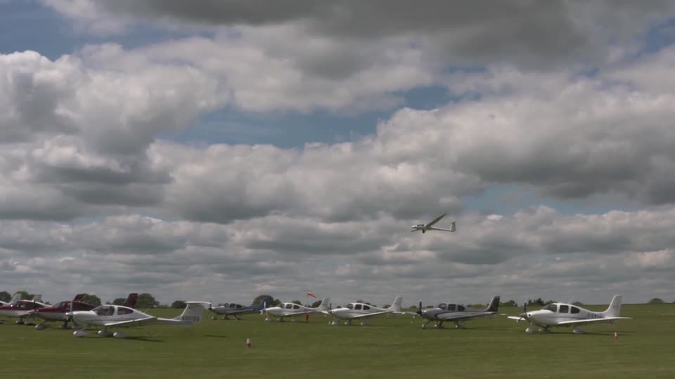 Sailplane glider airshow