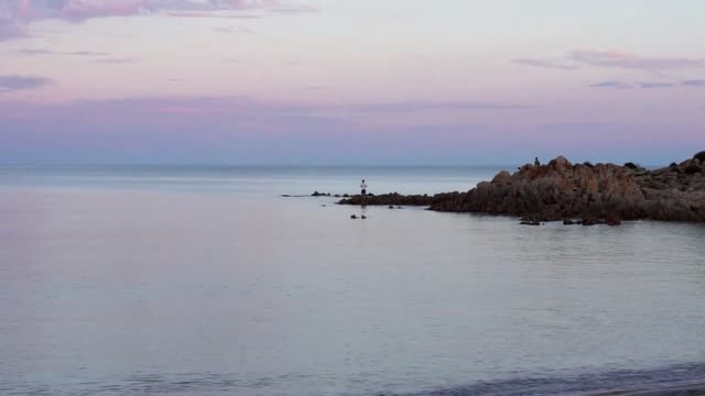 Coast evening tranquil