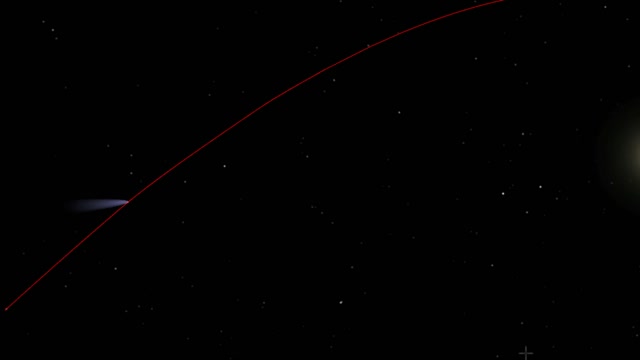 Comet tail rotation