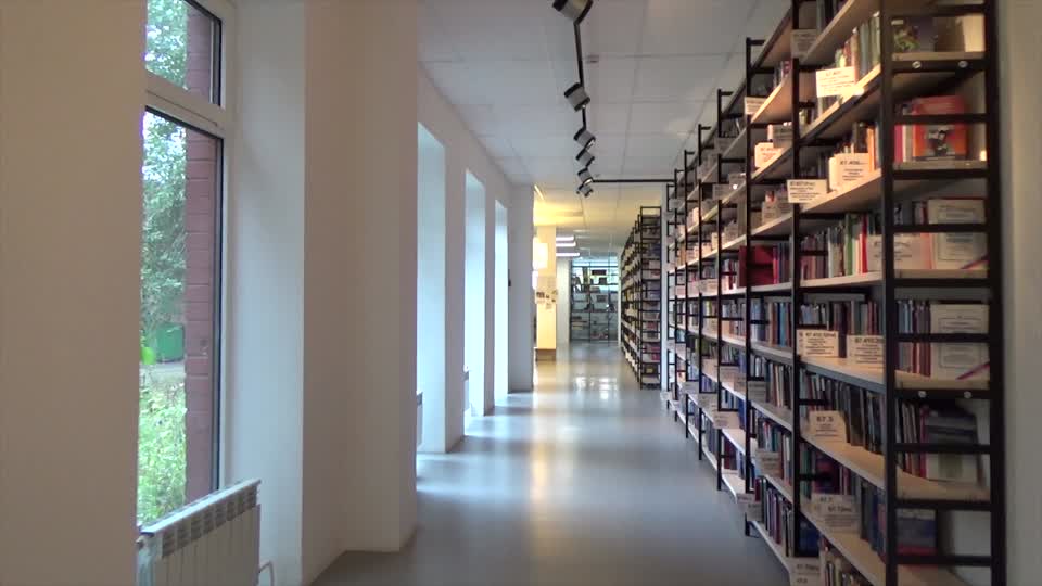 Library books the corridor