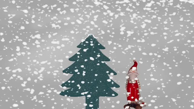 Snowfall winter snowflakes
