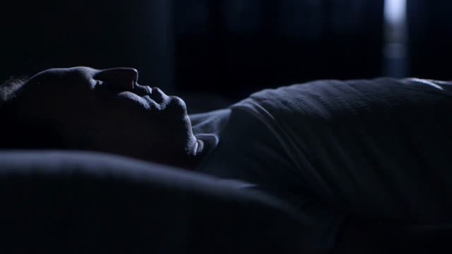 Sleeping man person