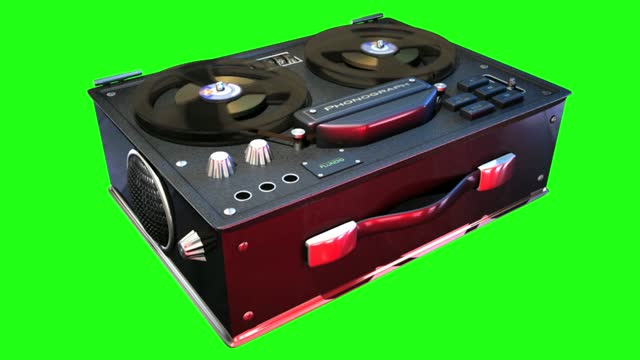 Tape recorder tape play tape